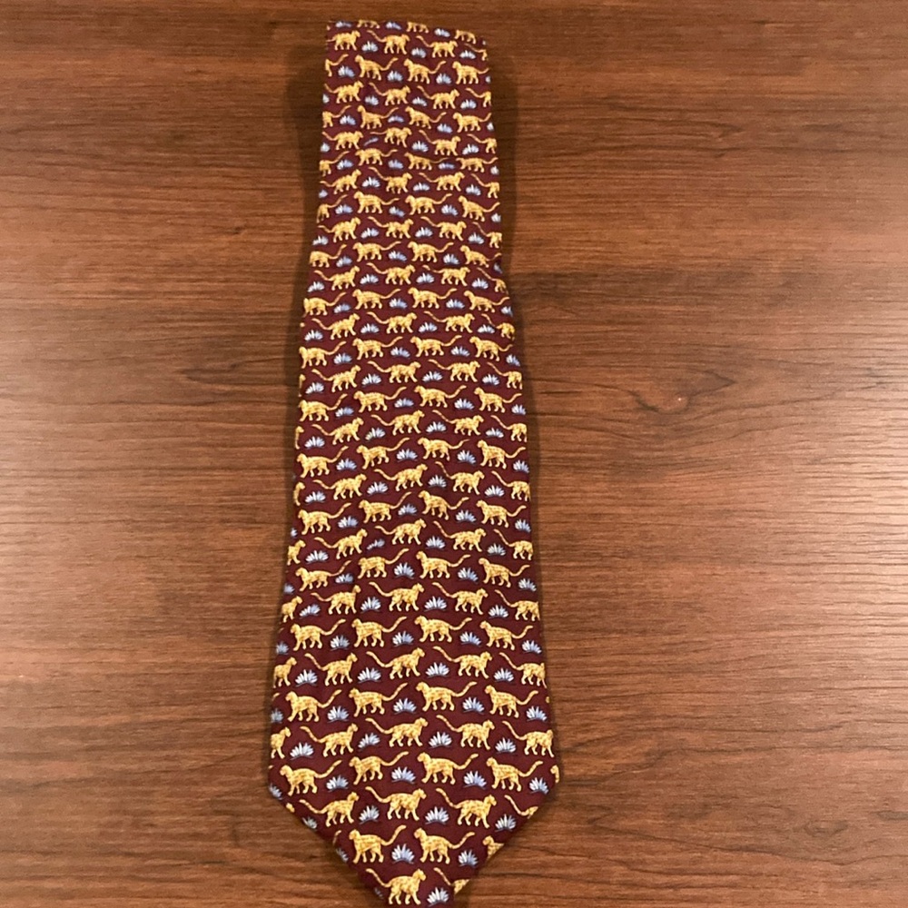 Brooks Brothers Silk Tie; Cheetah Pattern